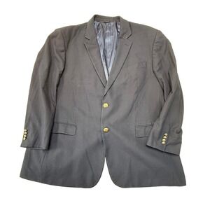 CM Gold Series Navy Blue Blazer Sport Coat Gold Crest Buttons Size 52 Regular